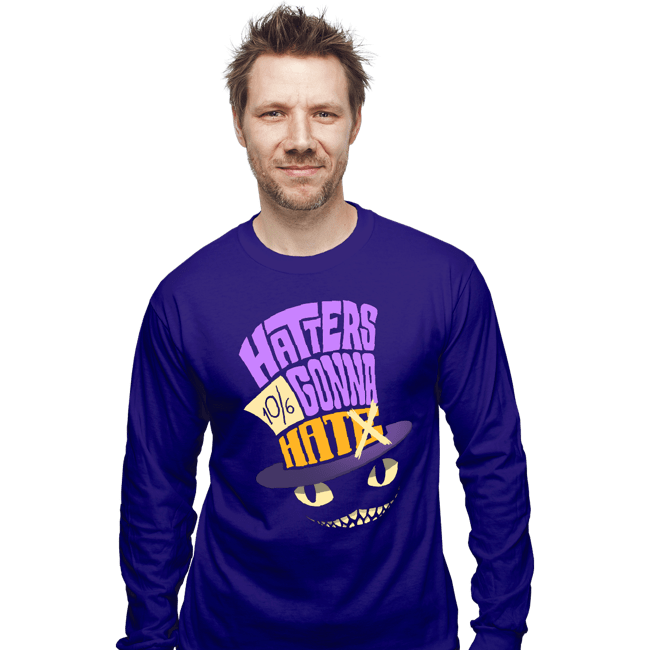 Shirts Long Sleeve Shirts, Unisex / Small / Violet Hatters Gonna Hat
