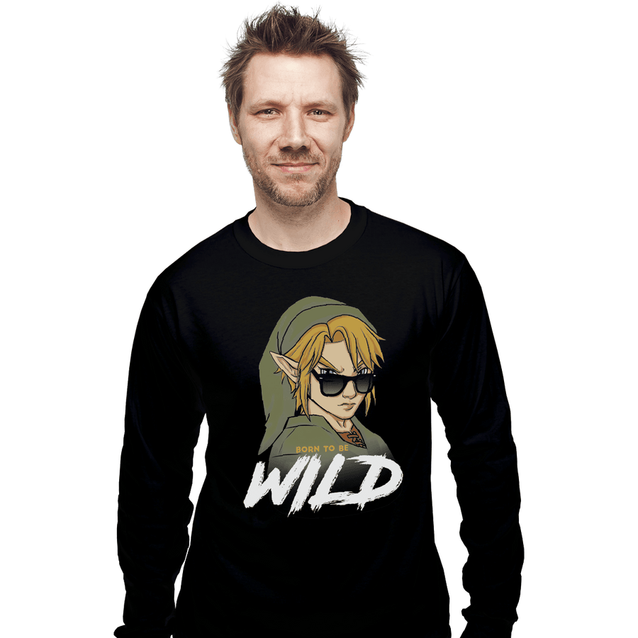 Shirts Long Sleeve Shirts, Unisex / Small / Black Born to Be Wild