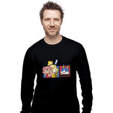 Load image into Gallery viewer, Shirts Long Sleeve Shirts, Unisex / Small / Black Meme Crossing
