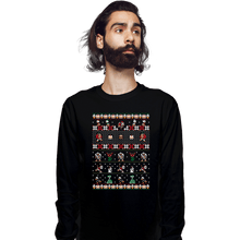 Load image into Gallery viewer, Shirts Long Sleeve Shirts, Unisex / Small / Black Merry Christmas Uncle Scrooge
