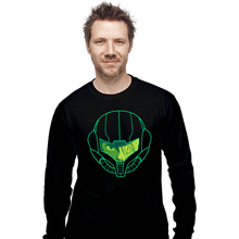 Load image into Gallery viewer, Secret_Shirts Long Sleeve Shirts, Unisex / Small / Black Metroid Face

