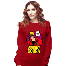 Load image into Gallery viewer, Shirts Long Sleeve Shirts, Unisex / Small / Red Johnny Cobra

