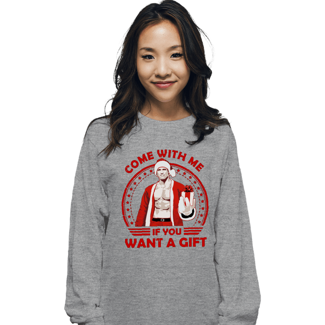 Daily_Deal_Shirts Long Sleeve Shirts, Unisex / Small / Sports Grey Come With Me If You Want A Gift