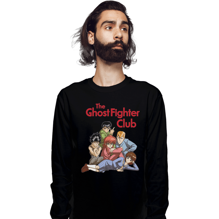 Shirts Long Sleeve Shirts, Unisex / Small / Black The Ghost Fighter Club