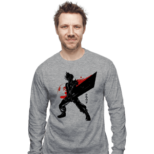 Shirts Long Sleeve Shirts, Unisex / Small / Sports Grey Crimson Ex Soldier