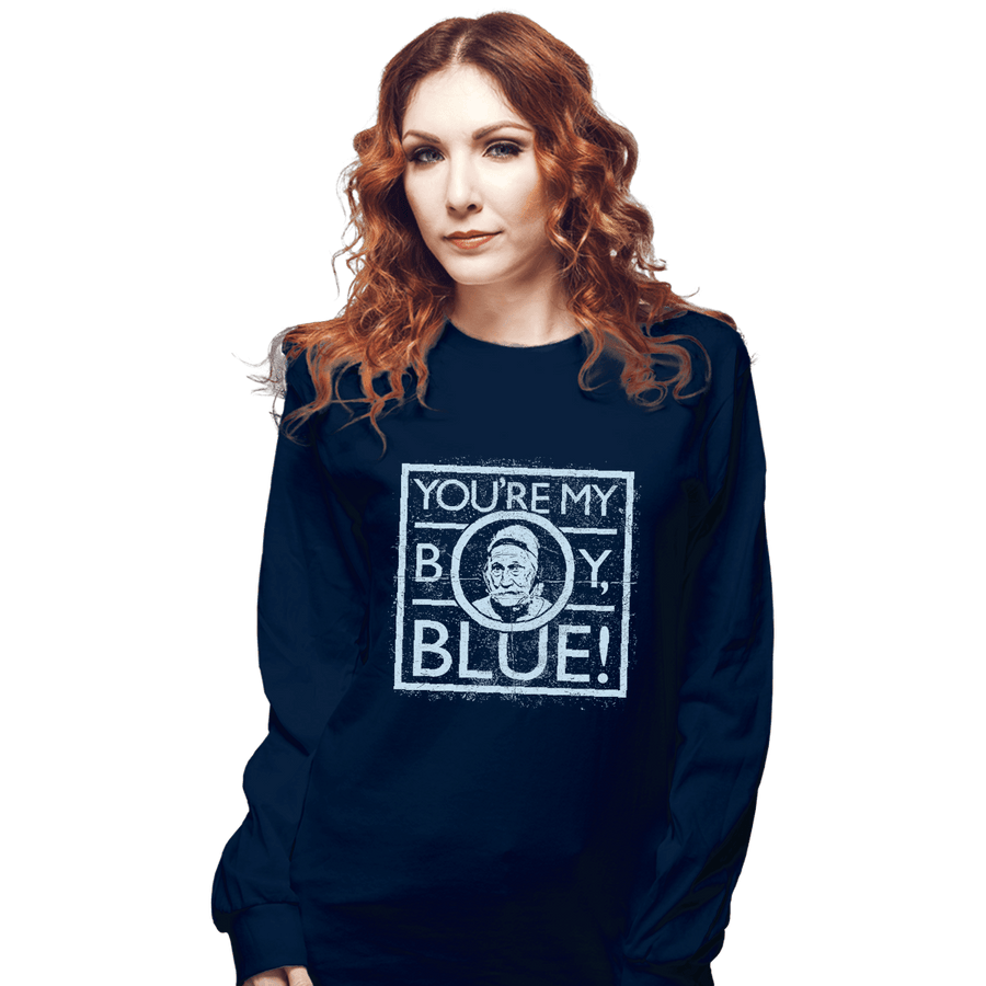 Shirts Long Sleeve Shirts, Unisex / Small / Navy Blue
