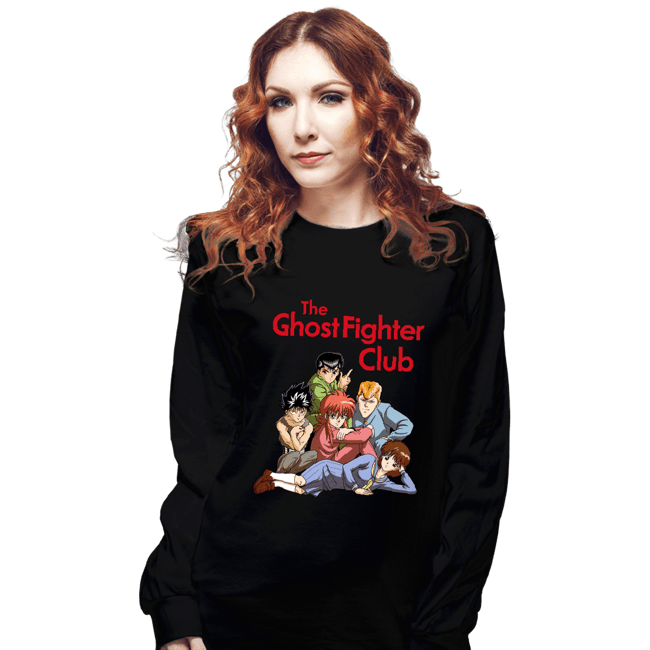 Secret_Shirts Long Sleeve Shirts, Unisex / Small / Black Ghost Fighters Club