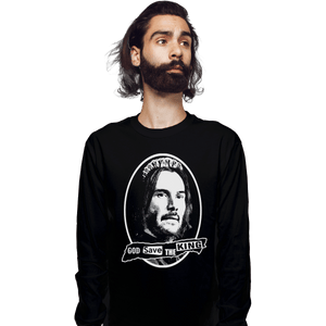 Shirts Long Sleeve Shirts, Unisex / Small / Black God Save The King