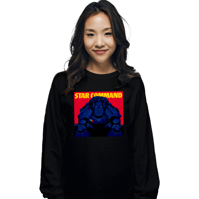 Daily_Deal_Shirts Long Sleeve Shirts, Unisex / Small / Black Star Command