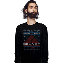 Load image into Gallery viewer, Daily_Deal_Shirts Long Sleeve Shirts, Unisex / Small / Black Happy Cyber Xmas
