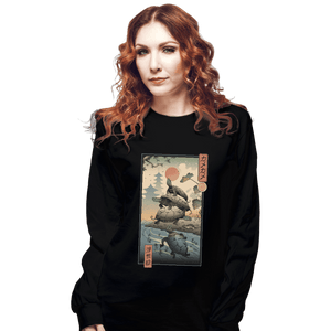 Shirts Long Sleeve Shirts, Unisex / Small / Black Kame Kame Ukiyo-e