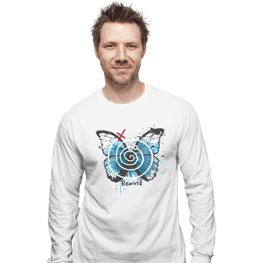 Secret_Shirts Long Sleeve Shirts, Unisex / Small / White Rewind