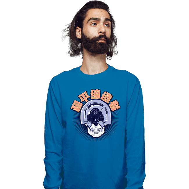 Shirts Long Sleeve Shirts, Unisex / Small / Sapphire The Peacemaker