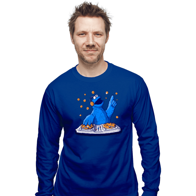 Daily_Deal_Shirts Long Sleeve Shirts, Unisex / Small / Royal Blue Cookie Party