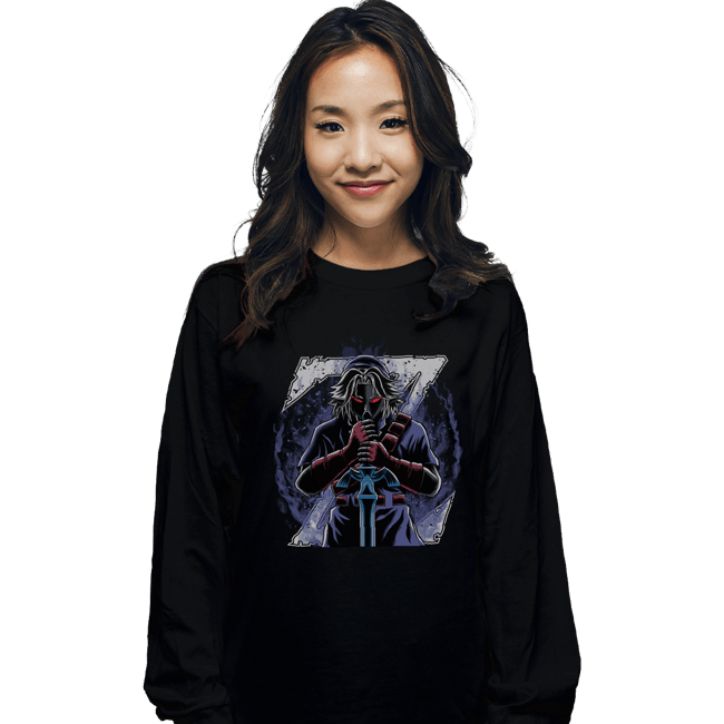 Daily_Deal_Shirts Long Sleeve Shirts, Unisex / Small / Black Hero's Shadow