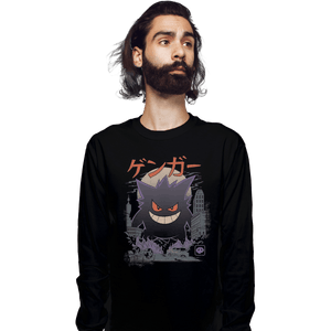 Secret_Shirts Long Sleeve Shirts, Unisex / Small / Black Ghost Type Kaiju