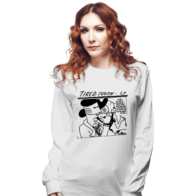 Shirts Long Sleeve Shirts, Unisex / Small / White Tired Youth