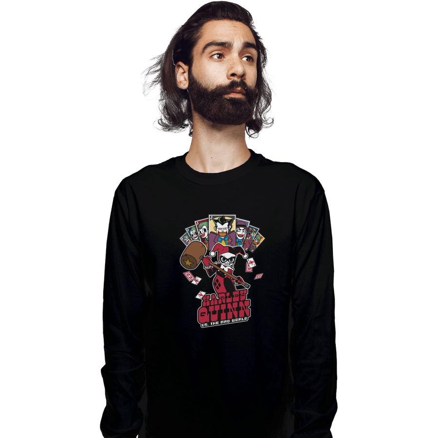 Shirts Long Sleeve Shirts, Unisex / Small / Black Harley VS The Mad World