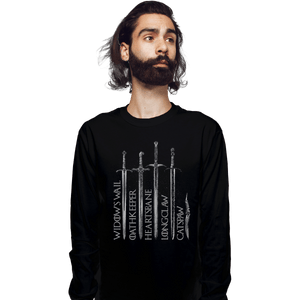Shirts Long Sleeve Shirts, Unisex / Small / Black Valyrian Steel