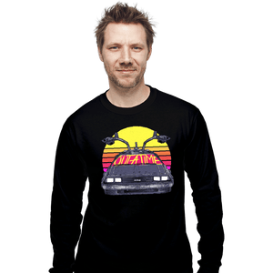 Secret_Shirts Long Sleeve Shirts, Unisex / Small / Black 80s Outatime