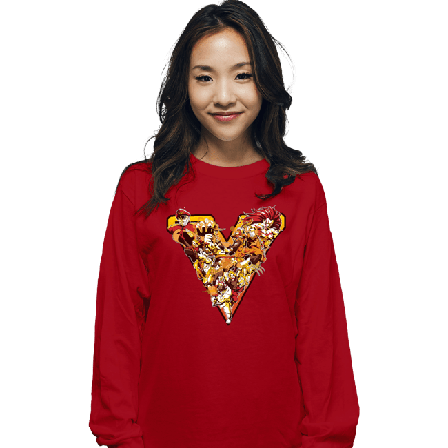 Shirts Long Sleeve Shirts, Unisex / Small / Red Rise Up