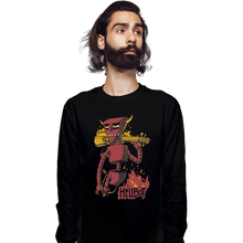Load image into Gallery viewer, Shirts Long Sleeve Shirts, Unisex / Small / Black Hellbot
