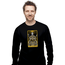 Load image into Gallery viewer, Shirts Long Sleeve Shirts, Unisex / Small / Black Tarot Wheel Of Fortune

