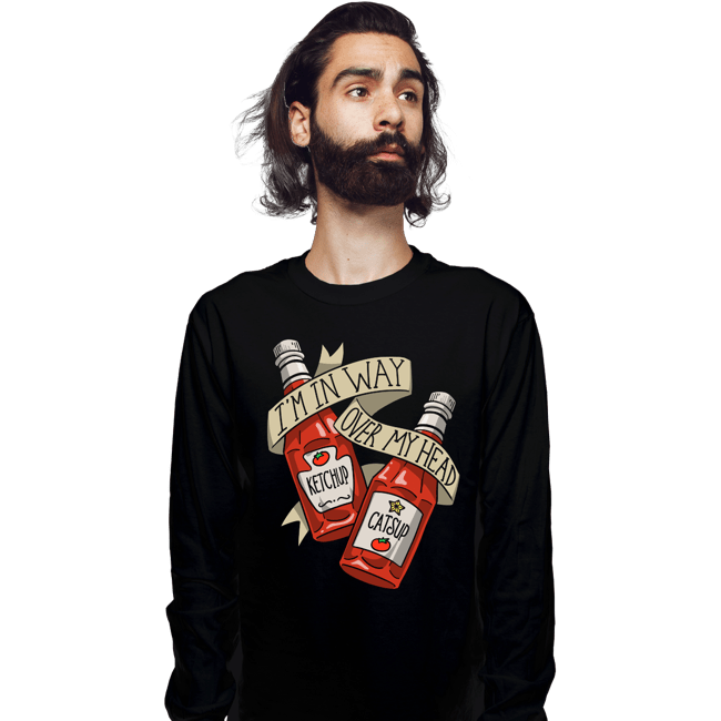Daily_Deal_Shirts Long Sleeve Shirts, Unisex / Small / Black Way Over My Head