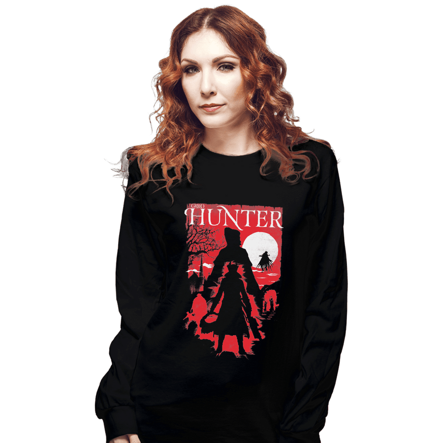 Shirts Long Sleeve Shirts, Unisex / Small / Black Good Hunter