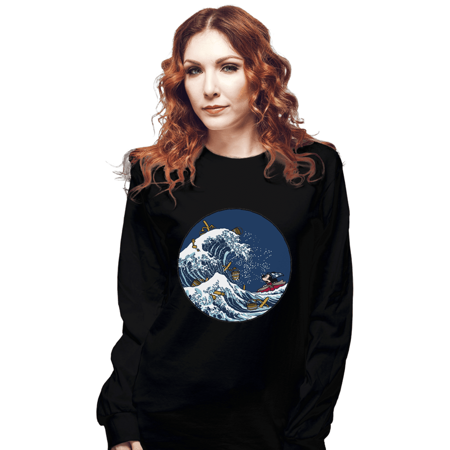 Shirts Long Sleeve Shirts, Unisex / Small / Black Kanagawa Brooms