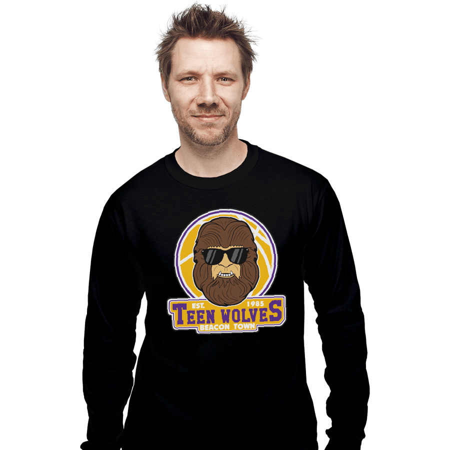 Shirts Long Sleeve Shirts, Unisex / Small / Black Teen Wolves
