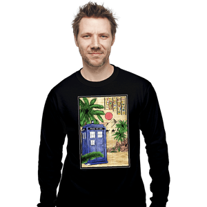 Daily_Deal_Shirts Long Sleeve Shirts, Unisex / Small / Black TARDIS In Egypt