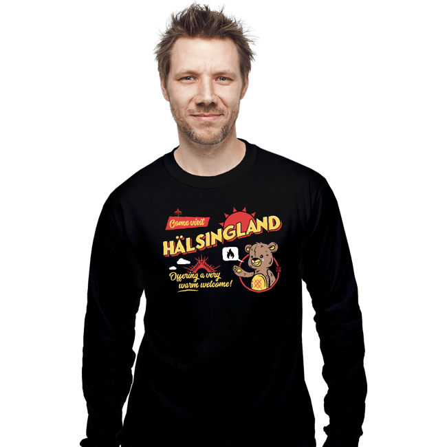 Daily_Deal_Shirts Long Sleeve Shirts, Unisex / Small / Black A Warm Welcome