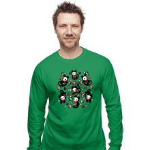 Load image into Gallery viewer, Daily_Deal_Shirts Long Sleeve Shirts, Unisex / Small / Irish Green Creepy Xmas Kittens
