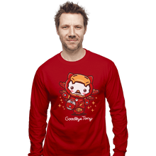 Load image into Gallery viewer, Shirts Long Sleeve Shirts, Unisex / Small / Red Goodbye Tony
