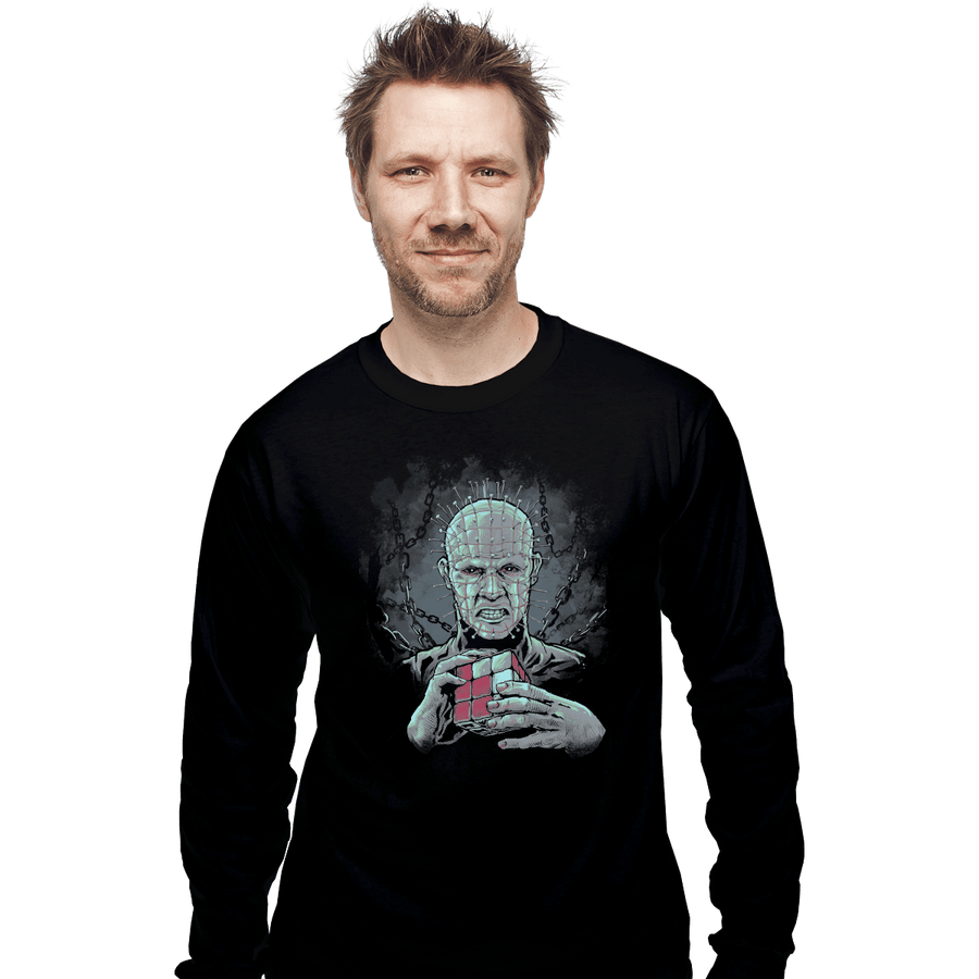 Shirts Long Sleeve Shirts, Unisex / Small / Black Hell Cube