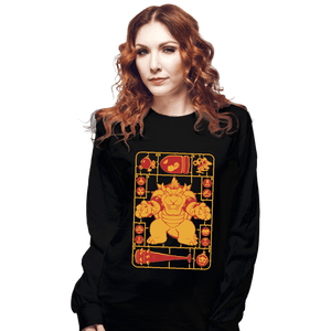 Daily_Deal_Shirts Long Sleeve Shirts, Unisex / Small / Black Bowser Model Sprue