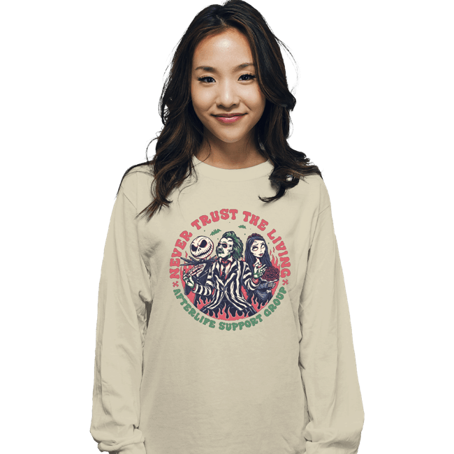 Daily_Deal_Shirts Long Sleeve Shirts, Unisex / Small / Natural Afterlife Support Group