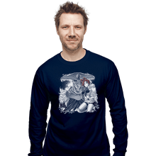 Load image into Gallery viewer, Shirts Long Sleeve Shirts, Unisex / Small / Navy IRIA
