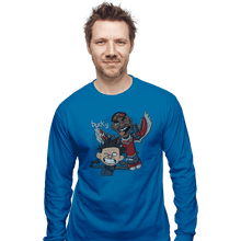 Load image into Gallery viewer, Shirts Long Sleeve Shirts, Unisex / Small / Sapphire Bucky And Sam
