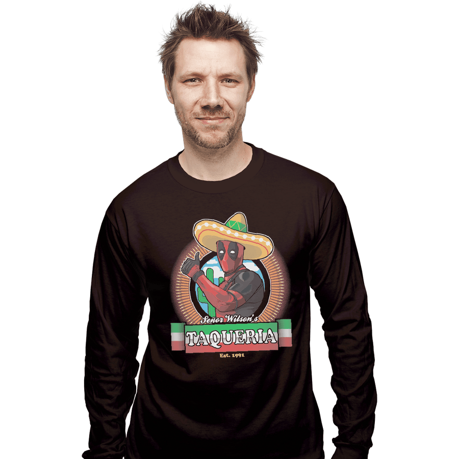 Shirts Long Sleeve Shirts, Unisex / Small / Dark Chocolate Senor Wilsons