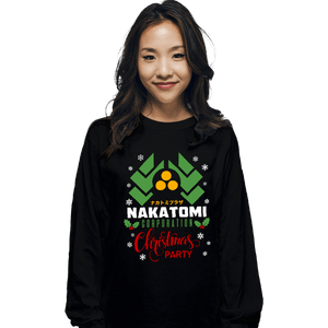 Daily_Deal_Shirts Long Sleeve Shirts, Unisex / Small / Black Nakatomi Christmas