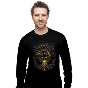 Daily_Deal_Shirts Long Sleeve Shirts, Unisex / Small / Black Golden Rings