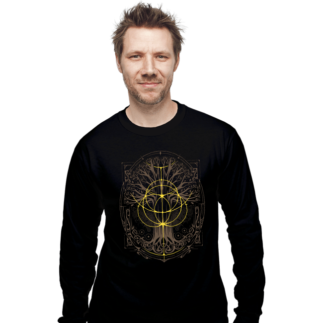 Daily_Deal_Shirts Long Sleeve Shirts, Unisex / Small / Black Golden Rings