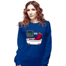 Load image into Gallery viewer, Daily_Deal_Shirts Long Sleeve Shirts, Unisex / Small / Royal Blue Piece On The Way
