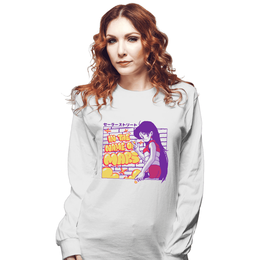 Shirts Long Sleeve Shirts, Unisex / Small / White Mars Street