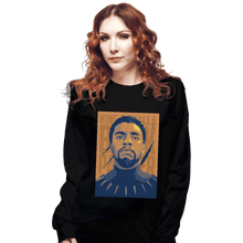 Load image into Gallery viewer, Shirts Long Sleeve Shirts, Unisex / Small / Black King T&#39;Challa

