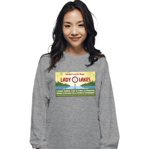 Daily_Deal_Shirts Long Sleeve Shirts, Unisex / Small / Sports Grey Lady O Lakes Butter