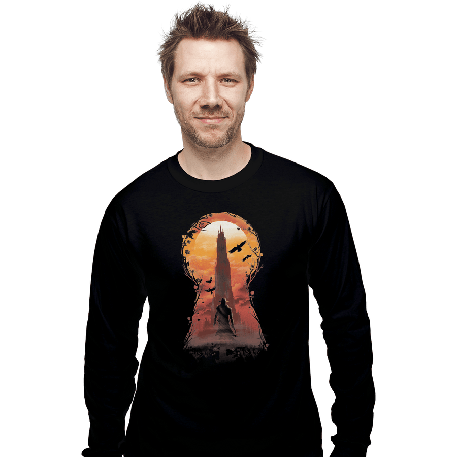 Shirts Long Sleeve Shirts, Unisex / Small / Black Dark Tower