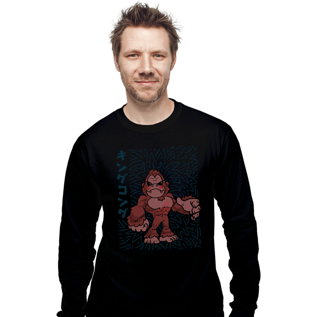Shirts Long Sleeve Shirts, Unisex / Small / Black Tiny Kong